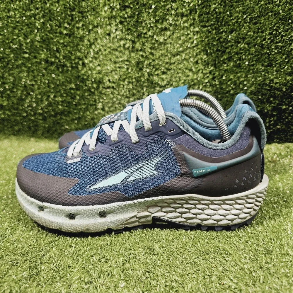 Altra Timp 4 Navy Blue Teal Athletic Trail Running Sneakers Womens Size 6.5